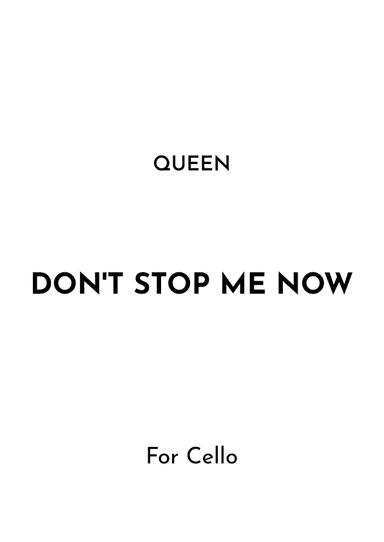 Don't Stop Me Now (arr. Jireh J.)