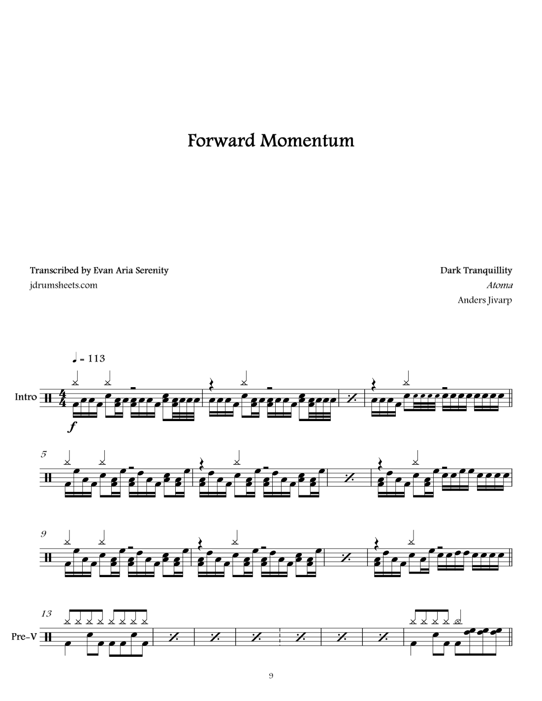 Forward Momentum (arr. Evan Aria Serenity)