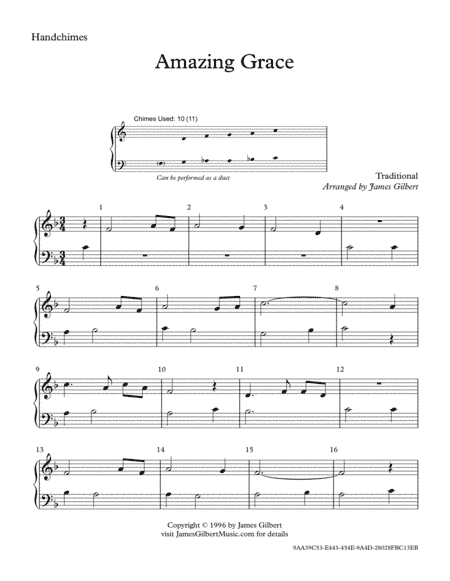 Amazing Grace (arr. James Gilbert)