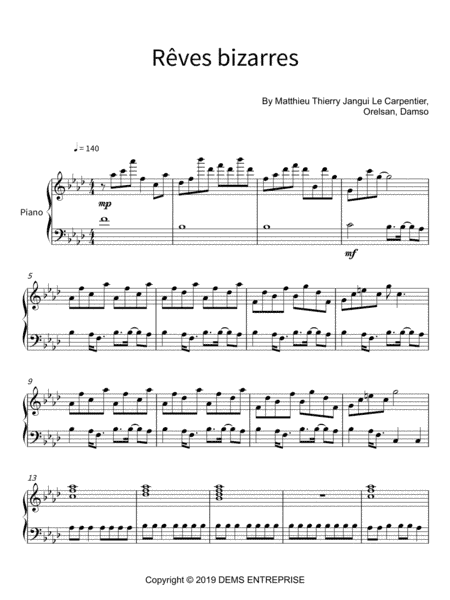 Reves Bizarres (arr. soundnotation)