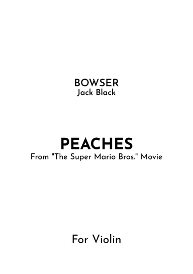 Peaches (arr. Jireh J.)