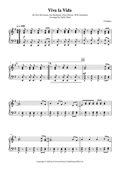 Viva La Vida (arr. Valdir Maia)