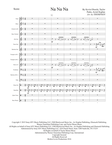Na Na Na (arr. Levi Thompson)