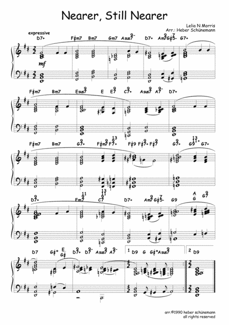 Nearer, Still Nearer (arr. Heber Schunemann)
