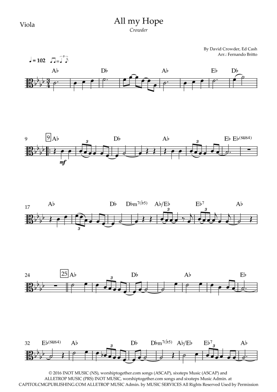 All My Hope (arr. Fernando Britto)