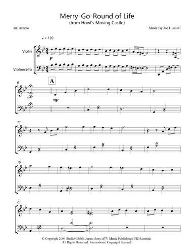 Merry-go-round Of Life (arr. Arezzo Music)
