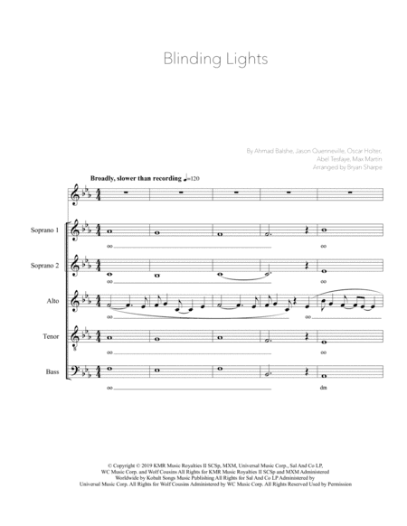 Blinding Lights (arr. Bryan Sharpe)