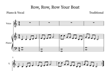 Row Row Row Your Boat (arr. Marissa McGeorge)