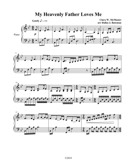 My Heavenly Father Loves Me (arr. Dallas J. Bateman)