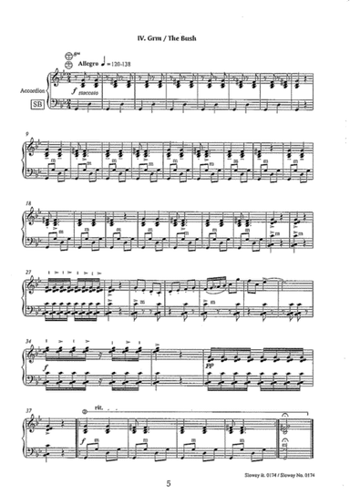 accordeon music for standard and melody bass