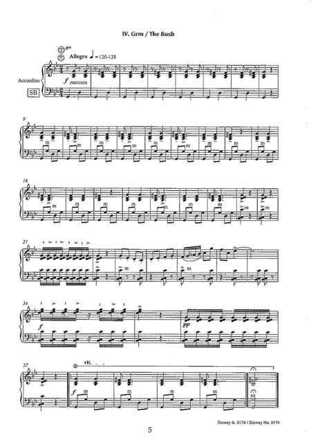 accordeon music for standard and melody bass