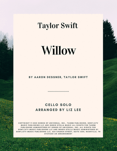 Willow (arr. Liz Lee - Cellomoji)