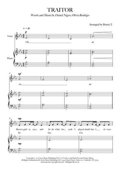 Traitor (arr. Bruna T.)