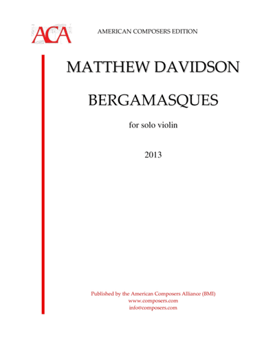 [Davidson] Bergmasques