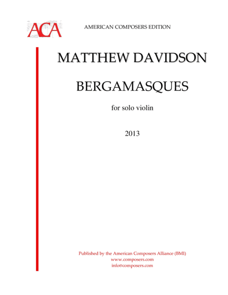 [Davidson] Bergmasques