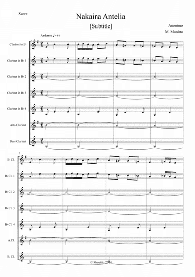 Antelia - Greek Traditional Music (arr. Marco Monitto)