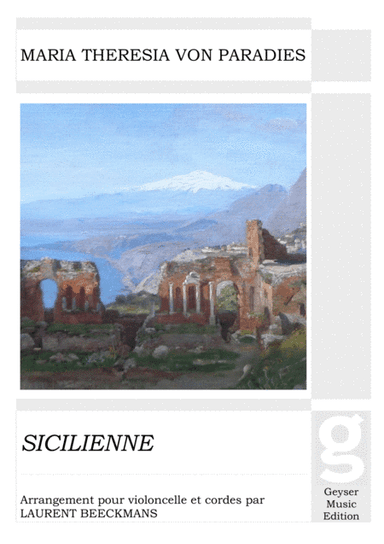 Maria Theresia von Paradies - Sicilienne - cello & strings (arr. Laurent Beeckmans)