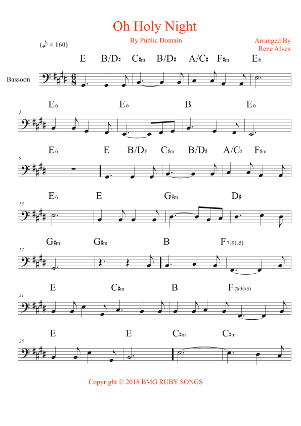 oh holy night (arr. Rene Alves)