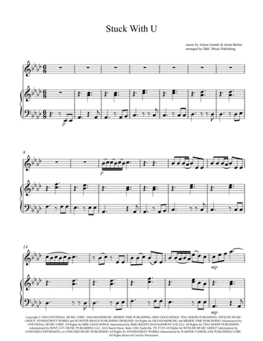 Stuck With U (arr. C&D Music Publishing)