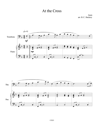 At the Cross (Trombone Solo with Piano Accompaniment) (arr. B. C. Dockery)
