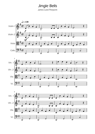 Jingle Bells - String Quartet (arr. Ygor Nunes)