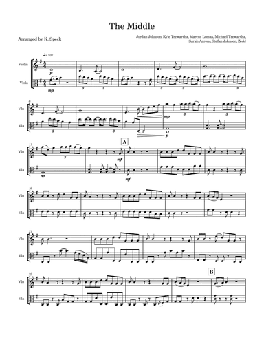 The Middle (arr. K. Speck)