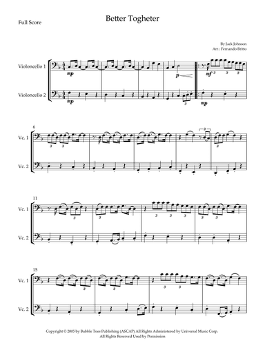 Better Together (arr. Fernando Britto)