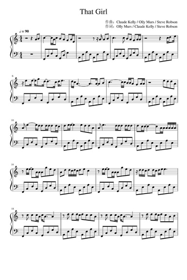 That Girl (arr. Claude Kelly)