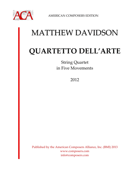 [Davidson] Quartetto Dell'arte