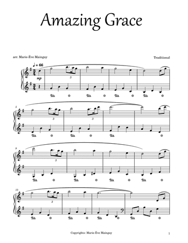 Amazing Grace (arr. Marie-Ève Mainguy)