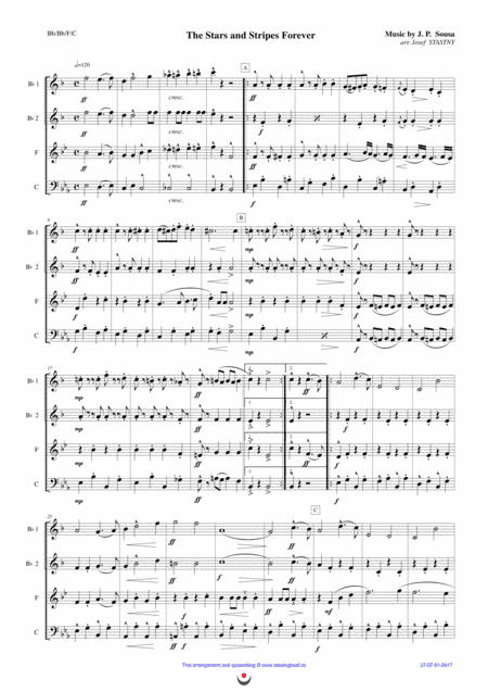 The Stars and Stripes Forever (arr. Josef  STASTNY)