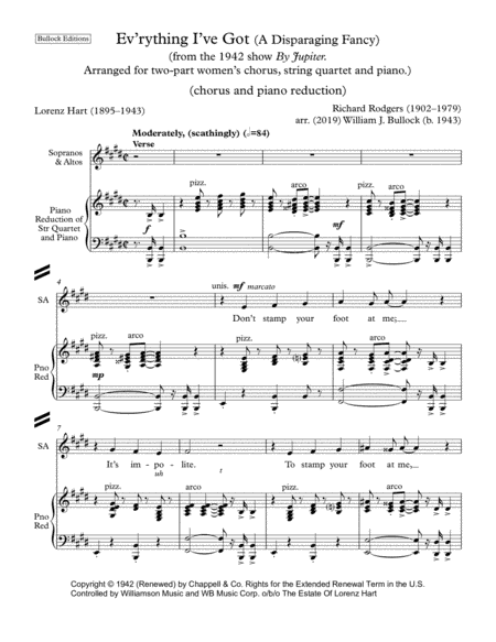 Ev'rything I've Got (arr. William J. Bullock)