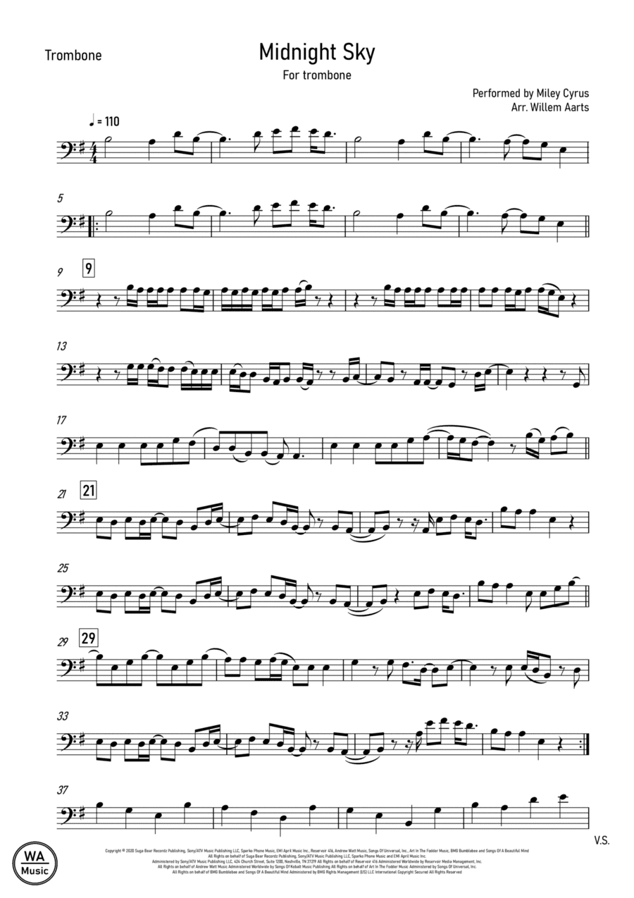 Midnight Sky (arr. Willem Aarts)