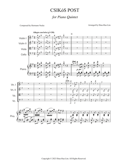 Csikos Post (arr. Diau-Hua Lim)