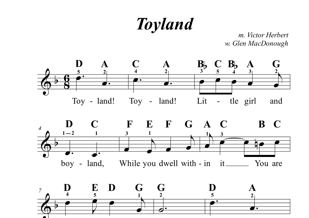 Toyland (arr. Avgusta Udartseva)