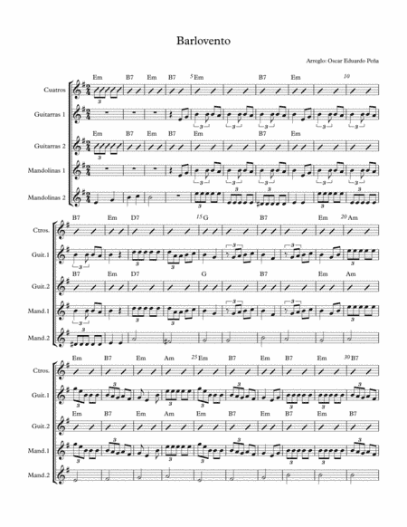 Barlovento (arr. Oscar Eduardo Peña)