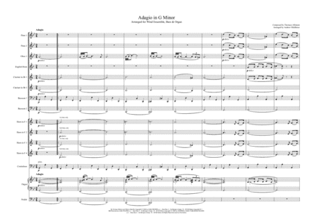 Adagio In Sol Minore (adagio In G Minor) (arr. Andrew Middleton)