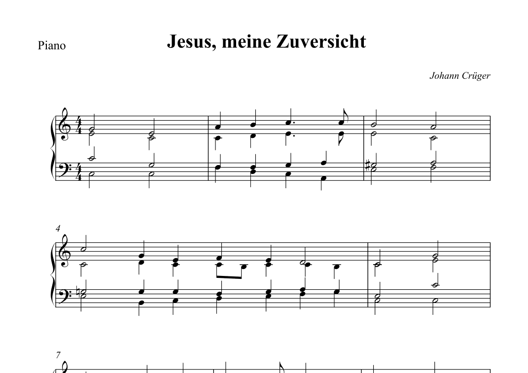 Jesus, meine Zuversicht (arr. Wesley S. SIlva)