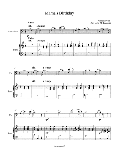 Mama's Birthday (arr. Nick Lacanski)
