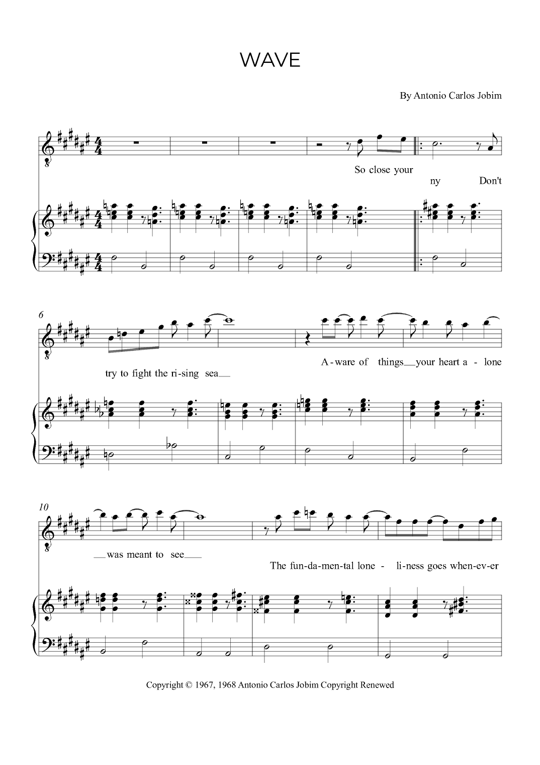 Wave (arr. Alex Nunes Rodriguez)
