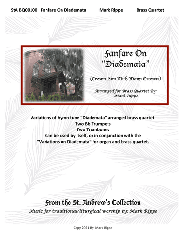Fanfare on "Diademata" (Crown Him With Many Crowns) StA BQ00100 (arr. Mark Rippe)