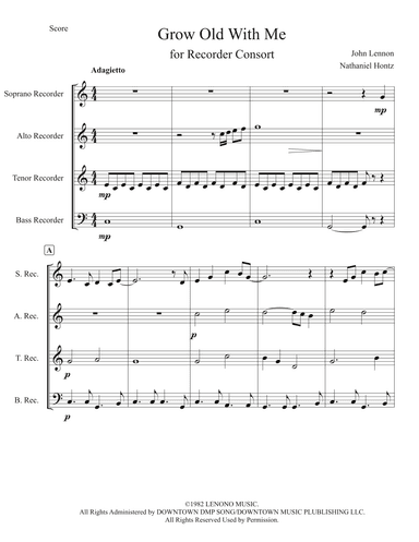Grow Old With Me (arr. Nathaniel Hontz)