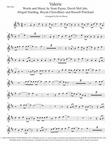 Valerie (arr. Kevin Busse)