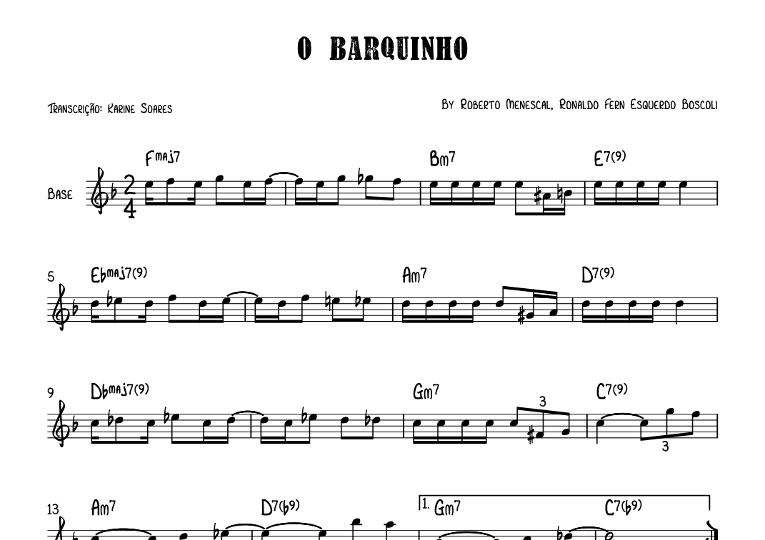 O Barquinho (arr. Karine Soares)