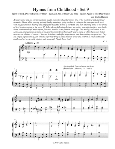 Hymns from Childhood - Set 9 (piano solo) (arr. Curtis Hanson)