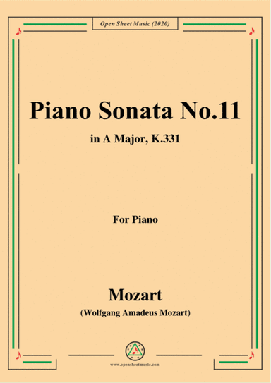 Mozart-Piano Sonata No.11 in A Major,K.331 (arr. MSM)