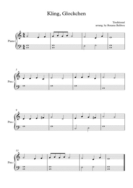 Kling, Glockchen (arr. Roxana Belibou)