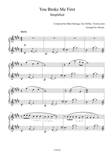 You Broke Me First (arr. Aksuna)