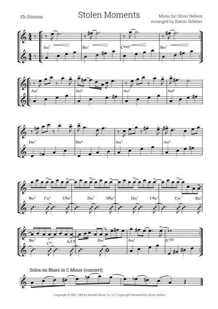 Stolen Moments (arr. Katrin Scherer)