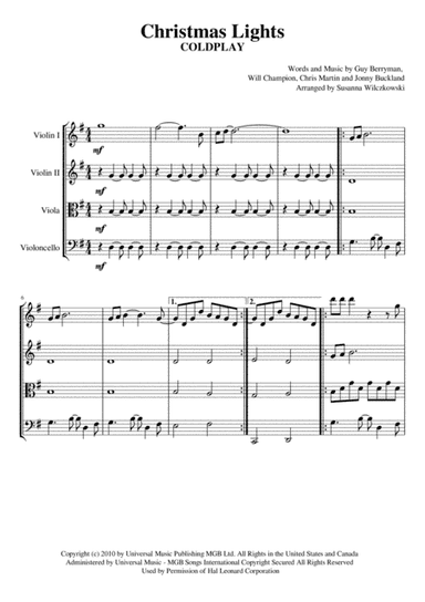 Christmas Lights (arr. Susanna Wilczkowski)